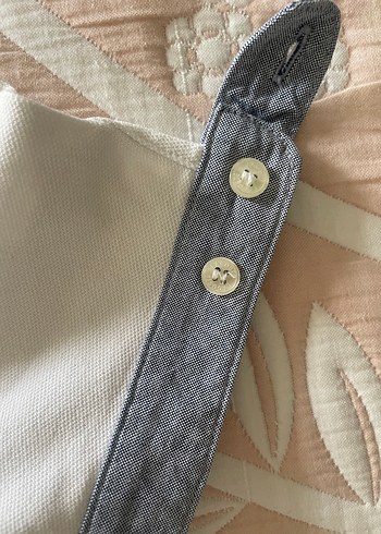 Erkek Beyaz Düğmeli Polo Tişört - Görsel 5