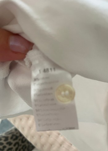 Erkek Beyaz Düğmeli Polo Tişört - Görsel 3