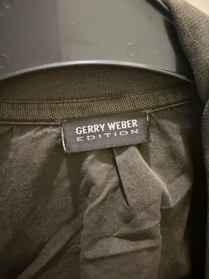 Gri Keten Düğmeli Kadın Ceket - Görsel 4