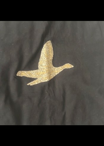 Siyah Baskılı Kadın Tişört - Görsel 2