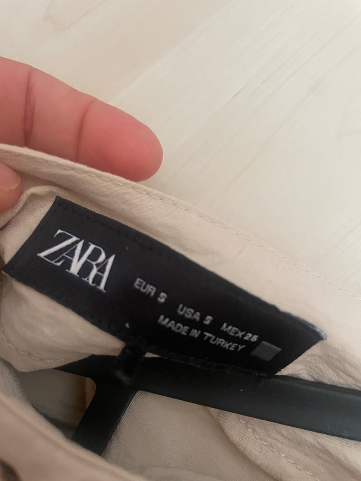 Bej Midi Etek Drapeli Kesim - Görsel 3