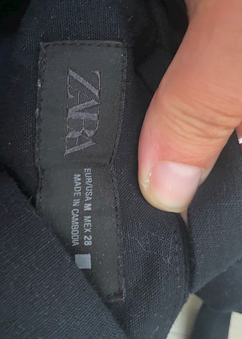 Zara Kadın Siyah Straplez Midi Elbise