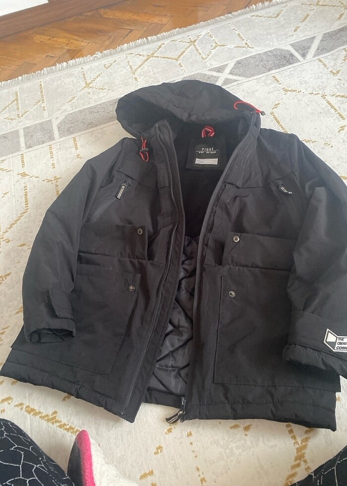 Üzerinde su tutmayan çocuk montu - Görsel 4