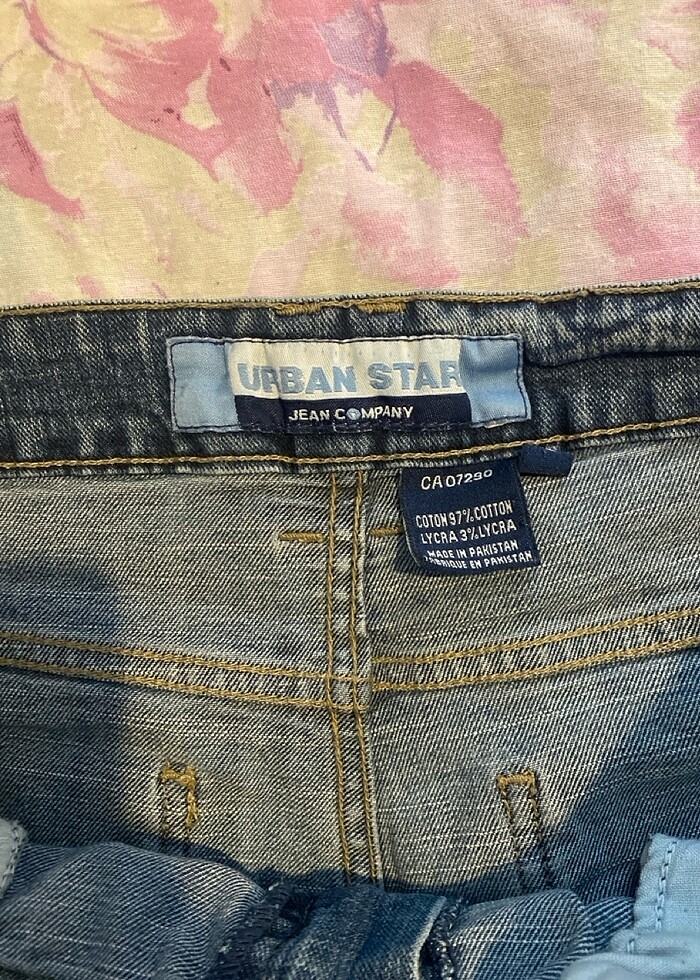 Bayan kot şort - Görsel 2