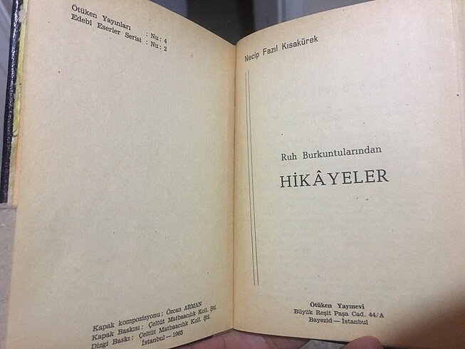Necip Fazıl hikayeler