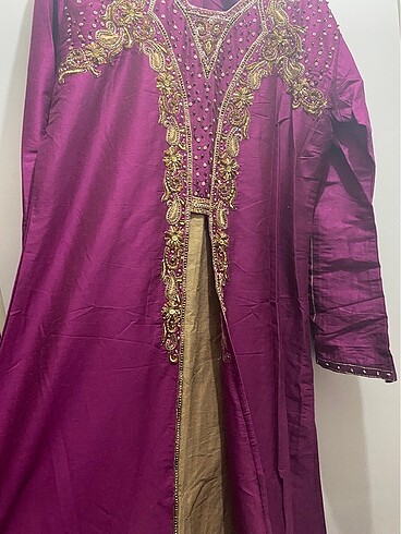 46 Beden mor Renk Abaya