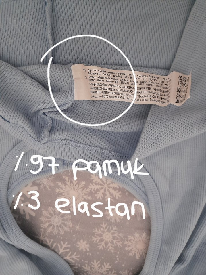 Bershka Mavi Crop - Görsel 4