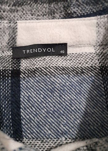 Mavi Ekoseli Kadın Ceket - Görsel 3