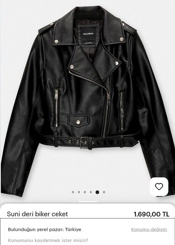 Siyah Suni Deri Biker Ceket