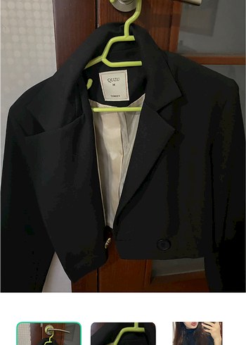Zara Siyah Kisa Blazer Ceket