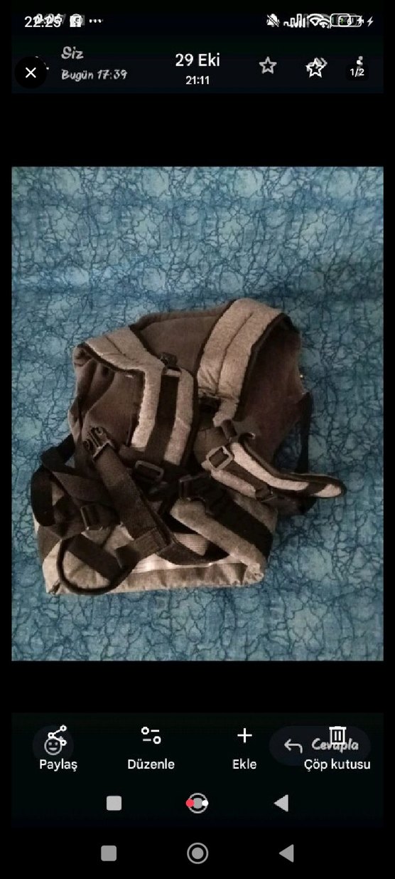 Gri Bebek Taşıma Askısı - Görsel 2