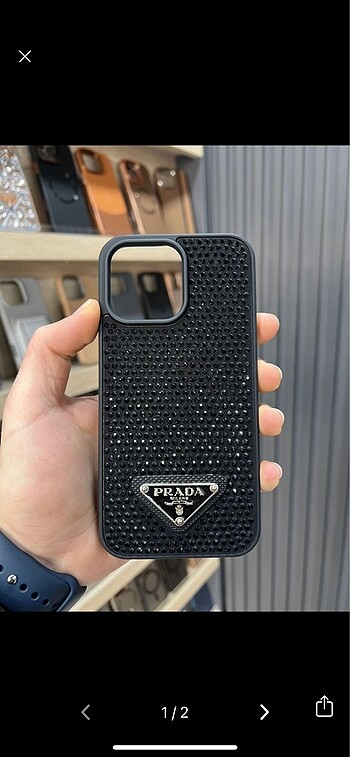 iPhone 13-14-15 Prada taşlı kılıf