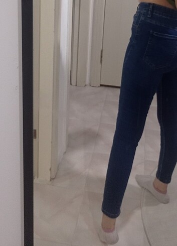 38 Beden Dar paça yüksek bel likralı skiny Jean 