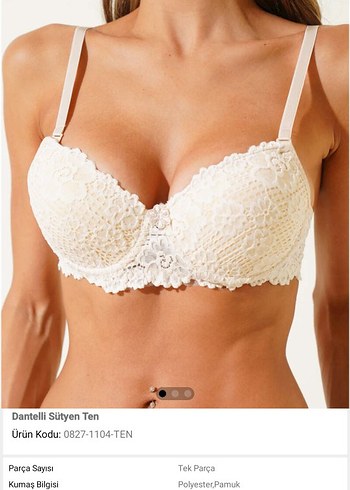 Desteksiz Çapraz İpli Mürdüm Bralet Sütyen ikili 85B - Görsel 4