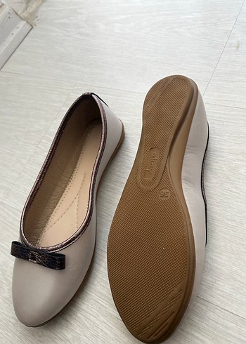 Bej Kadın Dolgu Topuklu Babet