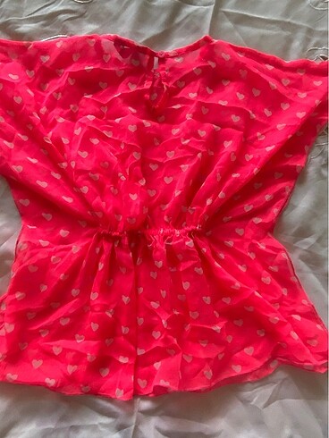 Kız çocuk bikini mayo üstü elbise kaftan - Görsel 4