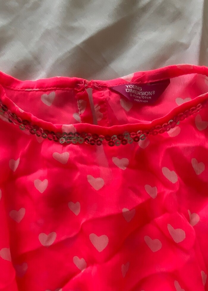 Kız çocuk bikini mayo üstü elbise kaftan - Görsel 3