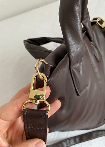 Primark Kahverengi Deri Kadın Çanta - Görsel 9