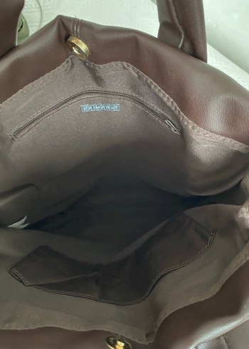Primark Kahverengi Deri Kadın Çanta - Görsel 6