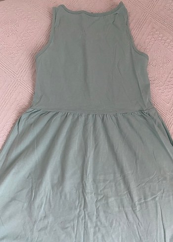 Kız Çocuk Renkli Baskılı Askısız Elbise - Görsel 8