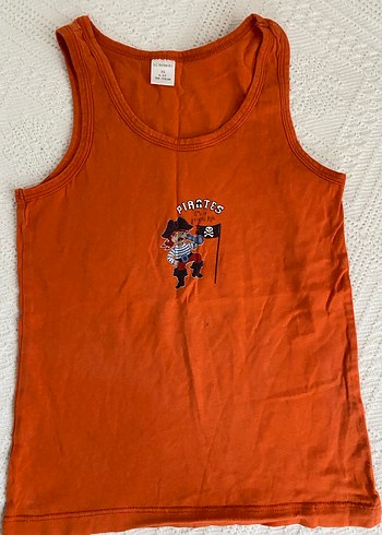 2li Çocuklar için renkli baskılı kırmızı atlet - Görsel 5