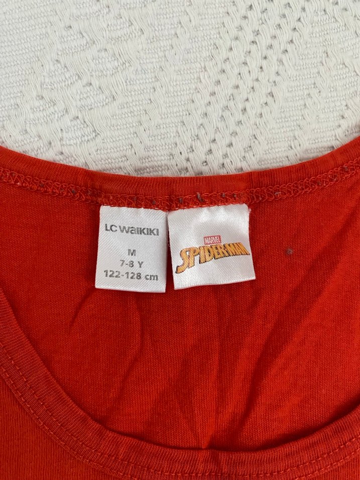 2li Çocuklar için renkli baskılı kırmızı atlet - Görsel 4