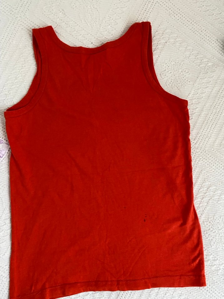 2li Çocuklar için renkli baskılı kırmızı atlet - Görsel 3