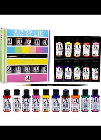Südor monalisa akrilik boya seti 10x40 ml