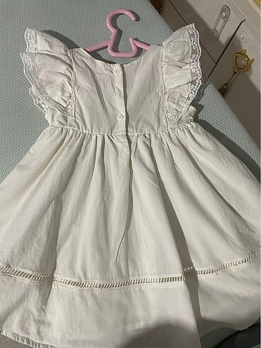 H&M Krem elbise