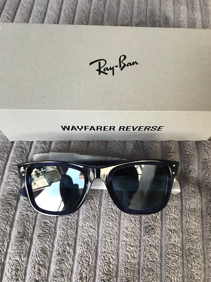 Ray-Ban Wayfarer Reverse Mavi Transparan Gözlük - Görsel 2