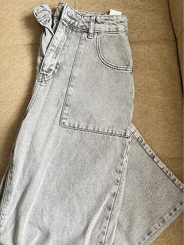 Trendyol Milla Pantolon Gri Kot Jean