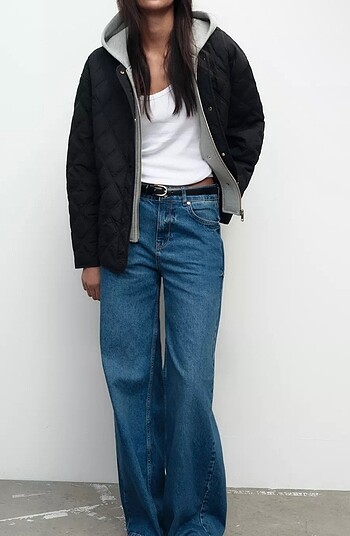 Zara Siyah Mont/Ceket/Kaban