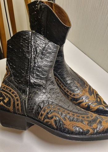 Erkek kovboy çizme deri - Görsel 2