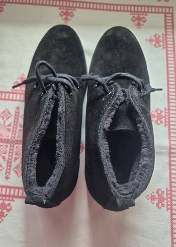 Siyah Süet Erkek, iç kürk astarlı Bot. - Görsel 3