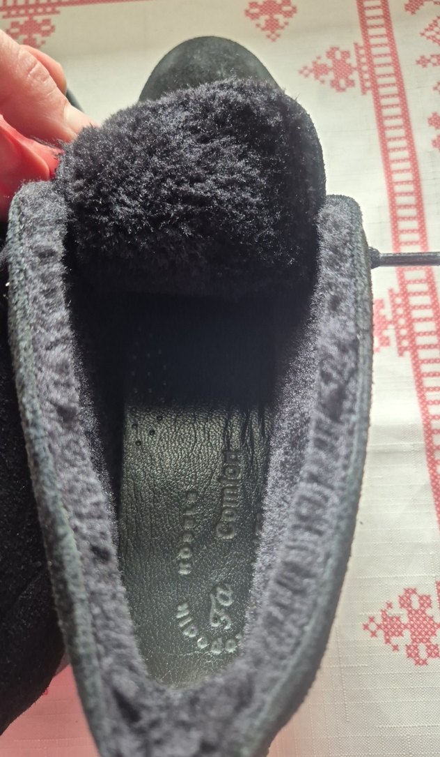 Siyah Süet Erkek, iç kürk astarlı Bot. - Görsel 4