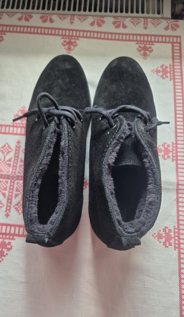 Siyah Süet Erkek, iç kürk astarlı Bot. - Görsel 3