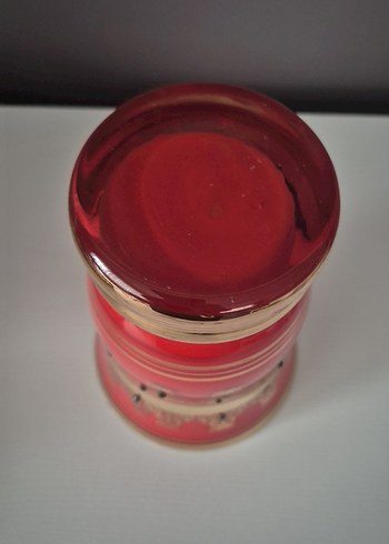 Kırmızı ve Altın Detaylı Vazo - Görsel 4