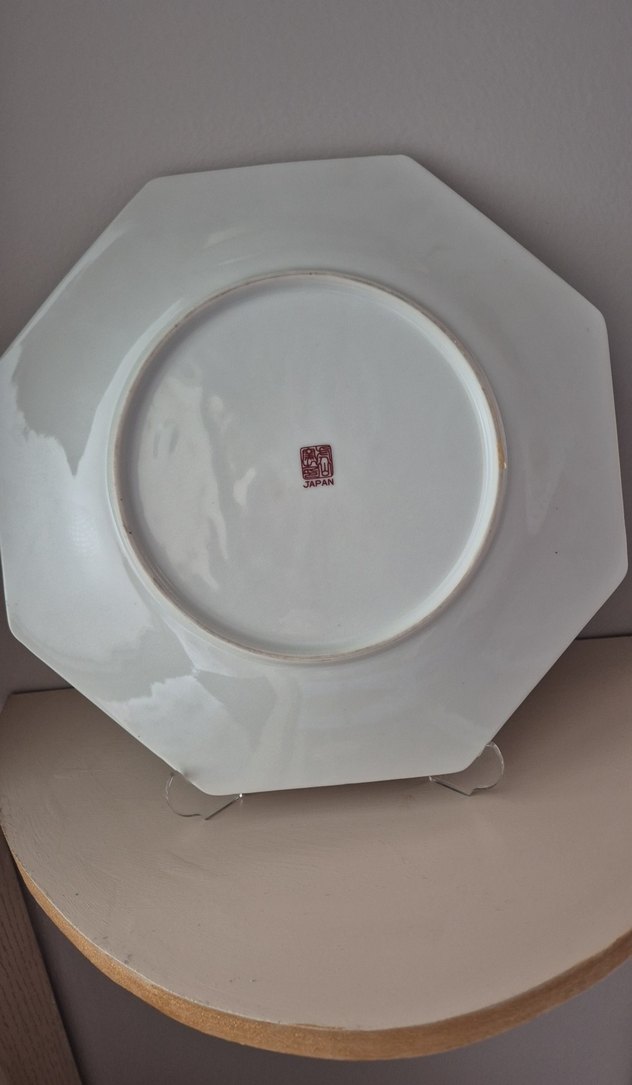 Çok Renkli Desenli Sekizgen Tabak - Görsel 4