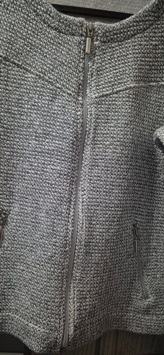 Gri simli  Örgü Hırka - Görsel 2