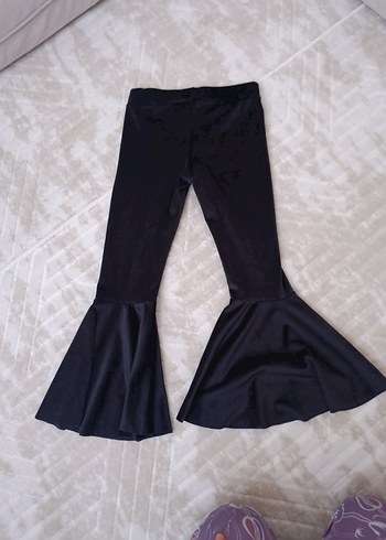 Kız çocuk Kadife İspanyol Paça Tayt - Görsel 3