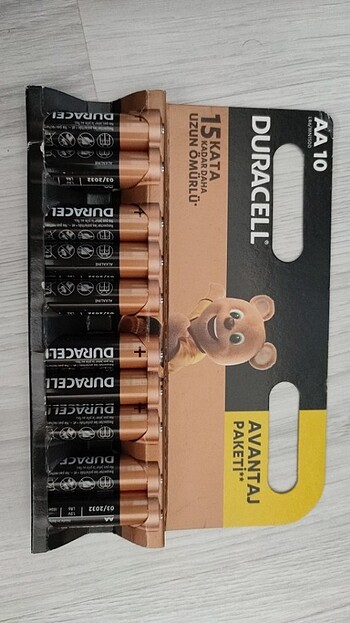 Duracell optimum AA kalem pil 10 adet 