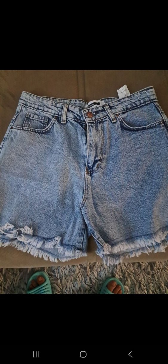 Batik Desenli Kadın Denim Şort - Görsel 3