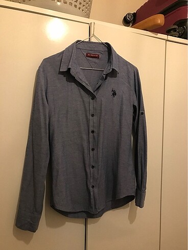 U.a Polo assn morcivert slimfit gömlek
