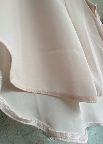 Pudra Pembe V Yaka Düğmeli Salaş Kadın Gömlek - Görsel 3