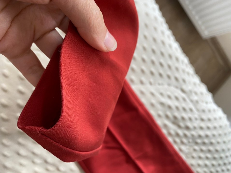 Kiremit rengi  Kadın Kumaş Pantolon Pilili - Görsel 3