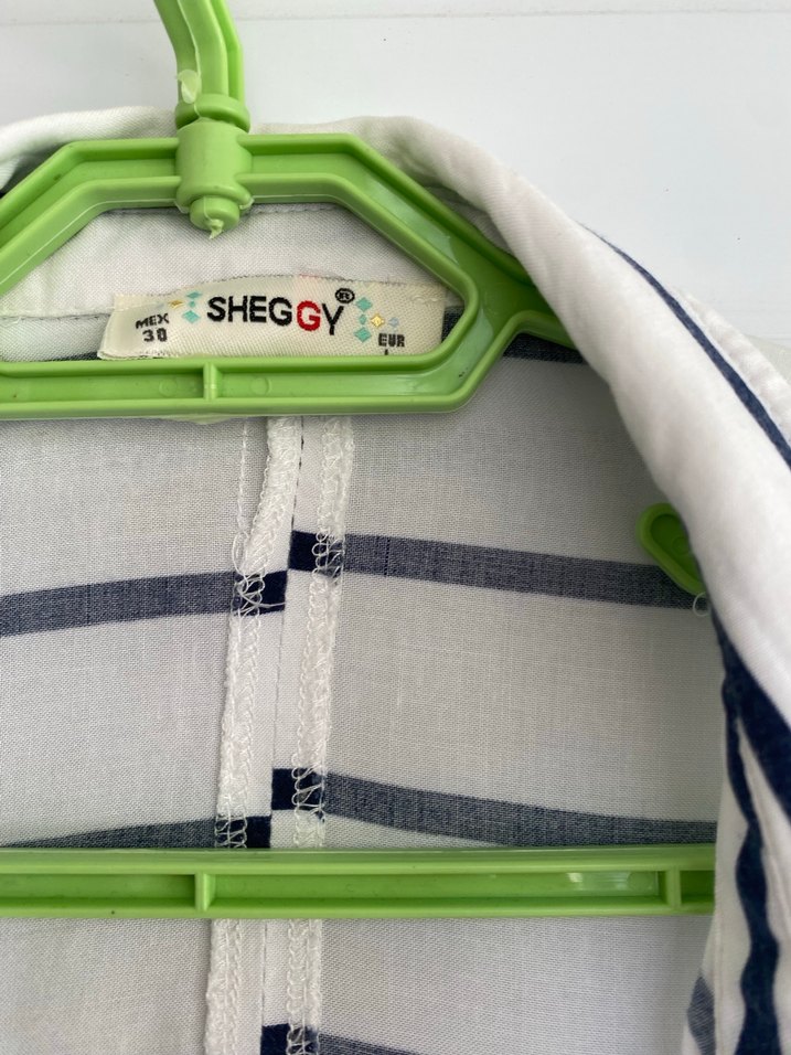 Düğmeli Uzun Kollu Çizgili Kadın Gömlek - Görsel 4