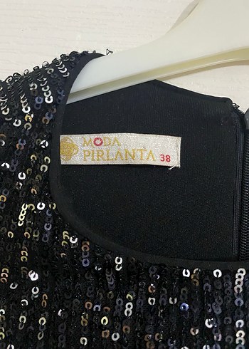 Kadın Siyah Payetli Uzun Abiye Elbise - Görsel 5