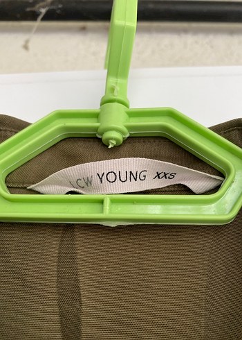 Haki  Uzun Kollu Düğmeli Keten Gömlek - Görsel 5