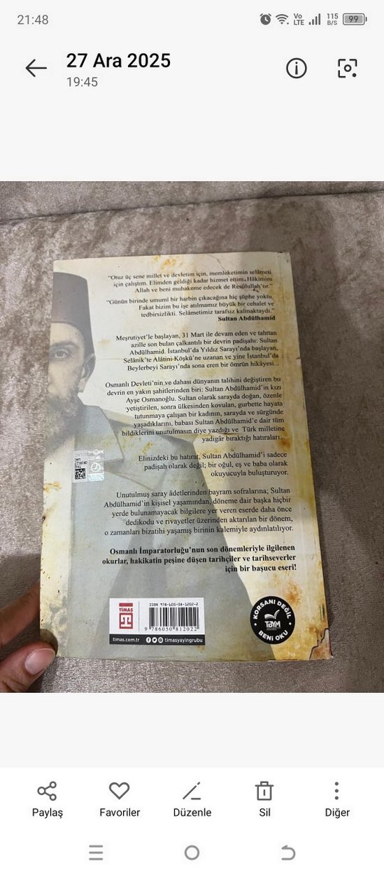 Babam Sultan Abdülhamid - Ayşe Osmanoğlu - Görsel 5