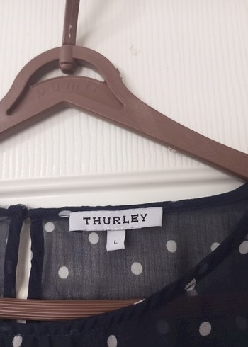 Lacivert Puantiyeli Kadın Bluz - Görsel 2